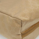 GUCCI GG Canvas Tote Bag Nylon Beige 282439 Auth 135786-14
