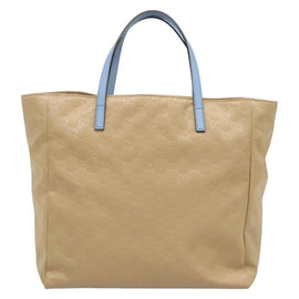 GUCCI GG Canvas Tote Bag Nylon Beige 282439 Auth 135786 - 0