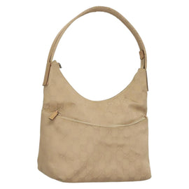 GUCCI GG Canvas Shoulder Bag Beige 001 3386 Auth 135789