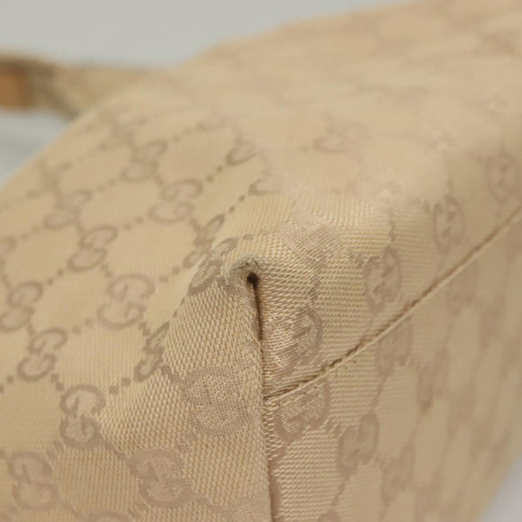 GUCCI GG Canvas Shoulder Bag Beige 001 3386 Auth 135789
