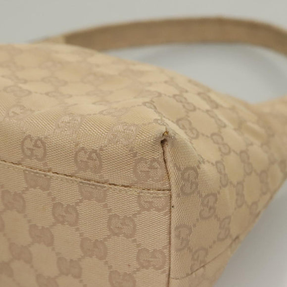 GUCCI GG Canvas Shoulder Bag Beige 001 3386 Auth 135789