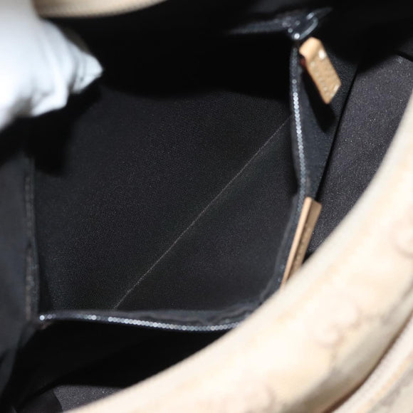 GUCCI GG Canvas Shoulder Bag Beige 001 3386 Auth 135789