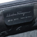 Salvatore Ferragamo Vala Shoulder Bag Leather White Silver Auth 135795-16