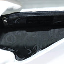 Salvatore Ferragamo Vala Shoulder Bag Leather White Silver Auth 135795-17