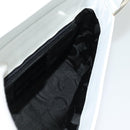 Salvatore Ferragamo Vala Shoulder Bag Leather White Silver Auth 135795-18