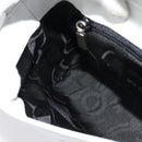 Salvatore Ferragamo Vala Shoulder Bag Leather White Silver Auth 135795-19