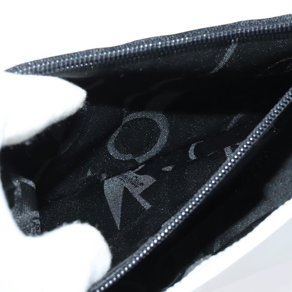 Salvatore Ferragamo Vala Shoulder Bag Leather White Silver Auth 135795