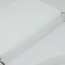 Salvatore Ferragamo Vala Shoulder Bag Leather White Silver Auth 135795-6