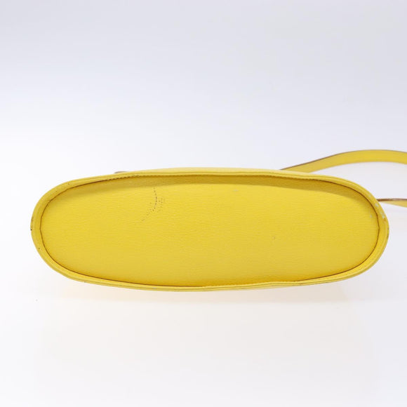 Salvatore Ferragamo Hand Bag Leather 2way Yellow Auth 135797