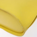 Salvatore Ferragamo Hand Bag Leather 2way Yellow Auth 135797-10
