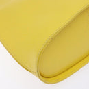 Salvatore Ferragamo Hand Bag Leather 2way Yellow Auth 135797-15