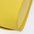 Salvatore Ferragamo Hand Bag Leather 2way Yellow Auth 135797-17