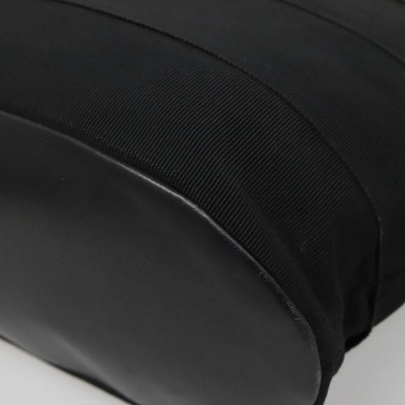 Salvatore Ferragamo Vala Shoulder Bag Canvas Black Gold Auth 135798