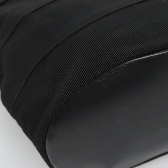 Salvatore Ferragamo Vala Shoulder Bag Canvas Black Gold Auth 135798