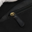 Salvatore Ferragamo Vala Shoulder Bag Canvas Black Gold Auth 135798-14