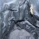 Salvatore Ferragamo Vala Shoulder Bag Canvas Black Gold Auth 135798-18