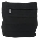 Salvatore Ferragamo Vala Shoulder Bag Canvas Black Gold Auth 135798-2