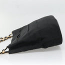 Salvatore Ferragamo Vala Shoulder Bag Canvas Black Gold Auth 135798-5