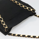 Salvatore Ferragamo Vala Shoulder Bag Canvas Black Gold Auth 135798-6