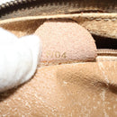 CELINE Macadam Canvas Shoulder Bag PVC Leather Brown Gold Auth 135803-20