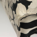 BURBERRY Tote Bag Canvas Black Silver Auth 135811-16