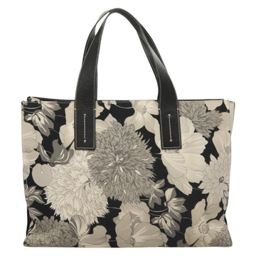 BURBERRY Tote Bag Canvas Black Silver Auth 135811 - 0