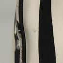 BURBERRY Tote Bag Canvas Black Silver Auth 135811-4