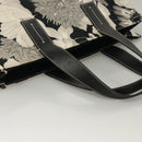 BURBERRY Tote Bag Canvas Black Silver Auth 135811-7