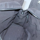 HERMES Her Line MM Hand Bag Canvas Gray Auth 135814-16