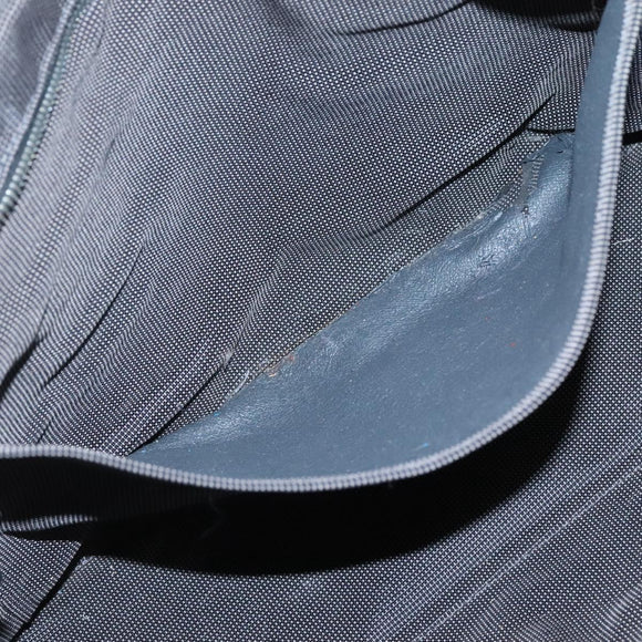 HERMES Her Line MM Hand Bag Canvas Gray Auth 135814