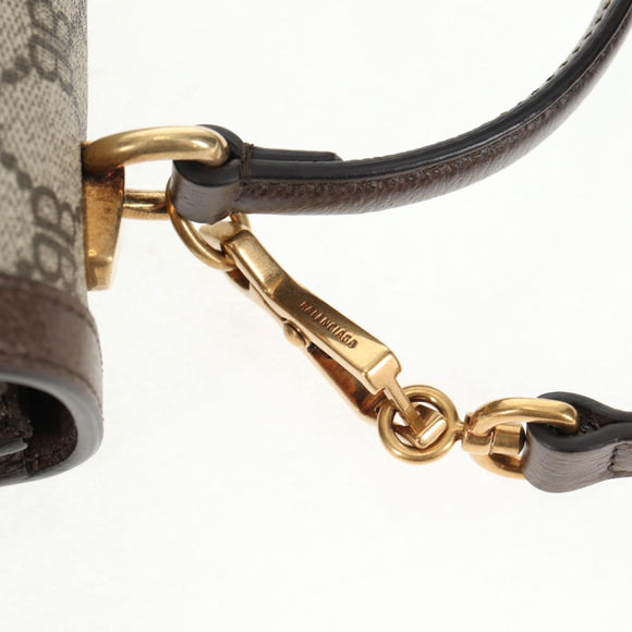 GUCCI Balenciaga Collaboration Web Sherry Line Bag PVC Beige 680119 Auth135820SM