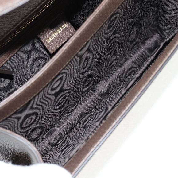 GUCCI Balenciaga Collaboration Web Sherry Line Bag PVC Beige 680119 Auth135820SM