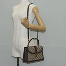 GUCCI Balenciaga Collaboration Web Sherry Line Bag PVC Beige 680119 Auth135820SM-29