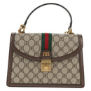 GUCCI Balenciaga Collaboration Web Sherry Line Bag PVC Beige 680119 Auth135820SM-14