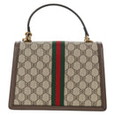 GUCCI Balenciaga Collaboration Web Sherry Line Bag PVC Beige 680119 Auth135820SM-3