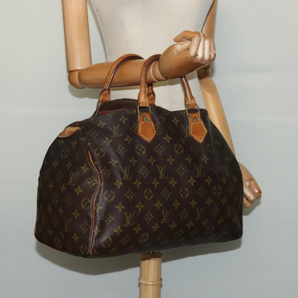 LOUIS VUITTON Monogram Speedy 35 Hand Bag M41524 LV Auth 135839
