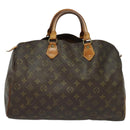 LOUIS VUITTON Monogram Speedy 35 Hand Bag M41524 LV Auth 135839-13
