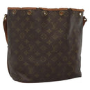 LOUIS VUITTON Monogram Petit Noe Shoulder Bag Vintage M42226 LV Auth 135844-1