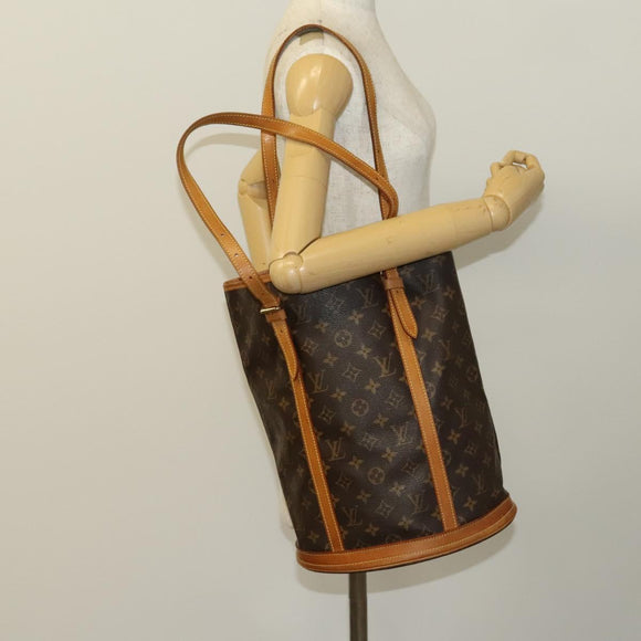 LOUIS VUITTON Monogram Bucket GM Shoulder Bag M42236 LV Auth 135845