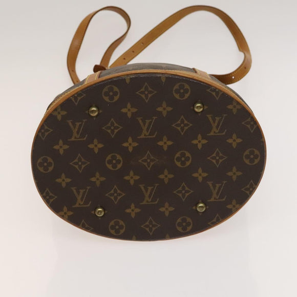 LOUIS VUITTON Monogram Bucket GM Shoulder Bag M42236 LV Auth 135845