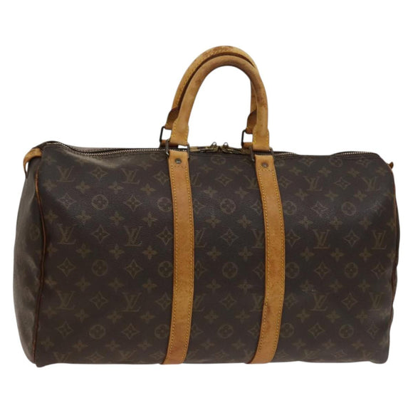 LOUIS VUITTON Monogram Keepall 45 Boston Bag M41428 LV Auth 135858