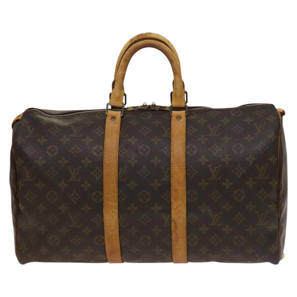 LOUIS VUITTON Monogram Keepall 45 Boston Bag M41428 LV Auth 135858