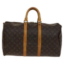 LOUIS VUITTON Monogram Keepall 45 Boston Bag M41428 LV Auth 135858-3