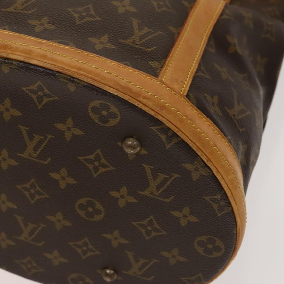 LOUIS VUITTON Monogram Bucket GM Shoulder Bag M42236 LV Auth 135863