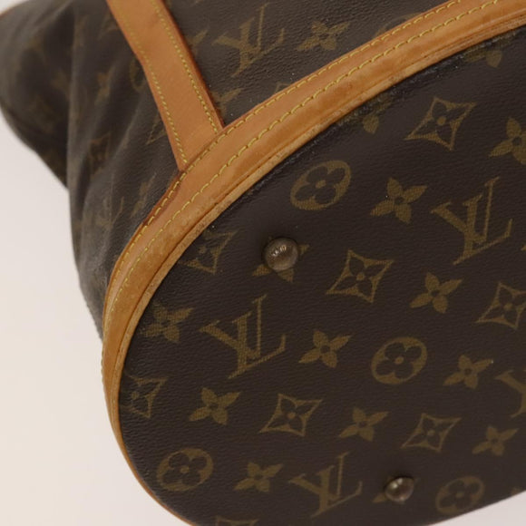 LOUIS VUITTON Monogram Bucket GM Shoulder Bag M42236 LV Auth 135863