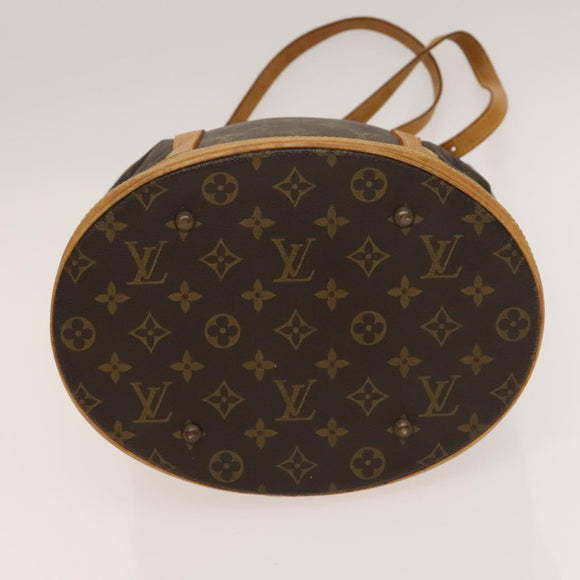 LOUIS VUITTON Monogram Bucket GM Shoulder Bag M42236 LV Auth 135863