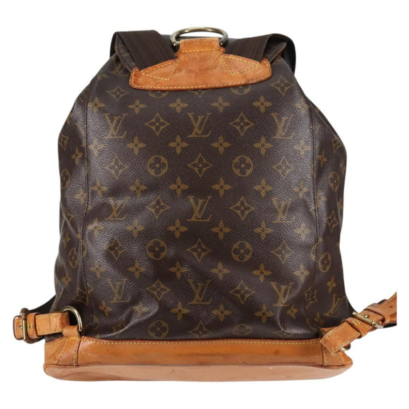 LOUIS VUITTON Monogram Montsouris GM Backpack M51135 LV Auth 135864