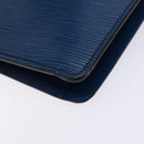 LOUIS VUITTON Epi Montaigne 27 Clutch Bag Blue M52655 LV Auth 135873-16