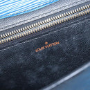 LOUIS VUITTON Epi Montaigne 27 Clutch Bag Blue M52655 LV Auth 135873-9