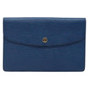 LOUIS VUITTON Epi Montaigne 27 Clutch Bag Blue M52655 LV Auth 135873-13
